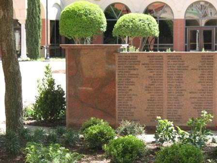 The Holy Trinity Memorial Wall and Fountain is that special place where their Memories Will Be Ever Eternal.