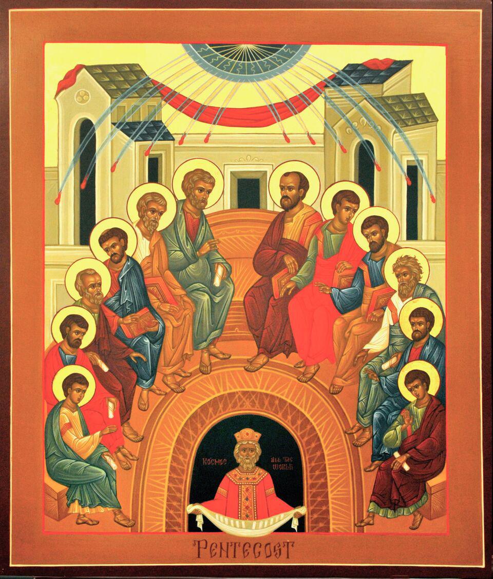 Pentecost Fifty Days After Pascha While the Apostles were gathered together, the Holy Spirit descended upon them, as Jesus had promised.