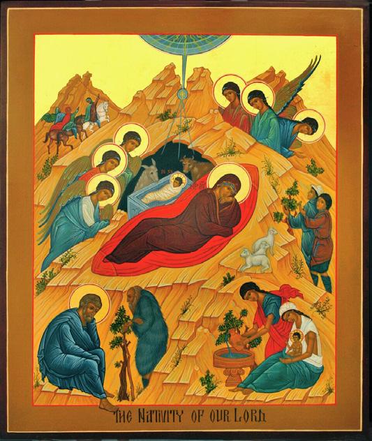 4. Jesus Christ was born to Mary in a in the town of Bethlehem. A shone above the place where He was born. Shepherds heard proclaim the birth. Wise men came to honor Him.