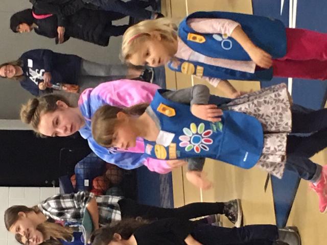 About 60 Girl Scouts and American Heritage Girls ranging in age from kindergarten to high school attended the event.