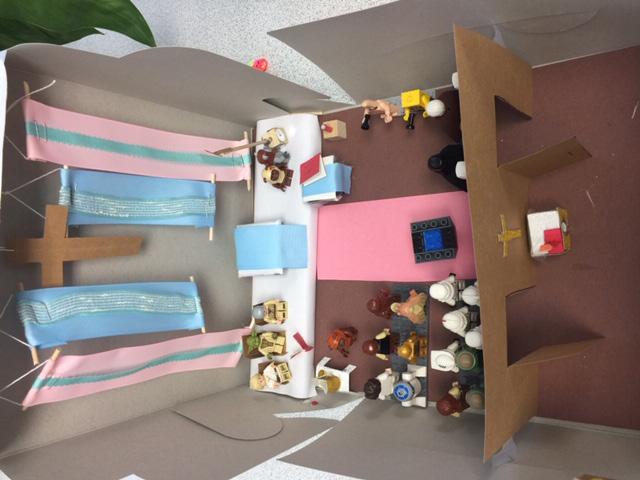 Our 8th grade students created models of a