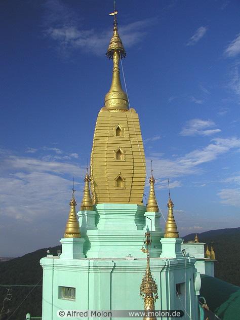 Today, disembark the Road to Mandalay in Bagan and enjoy an excursion that takes you to the environs of Mount Popa.