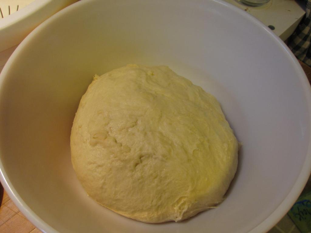 Then there s the parable of the yeast: Here s the yeast being added to the flour here is the dough
