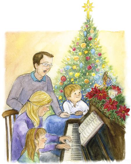 Christmas ILLUSTRATIONS BY KATHERINE BLACKMORE Time for dinner, Mom said. It was chicken noodle soup. That was Jacob s favorite! But all through dinner Jacob wiggled.