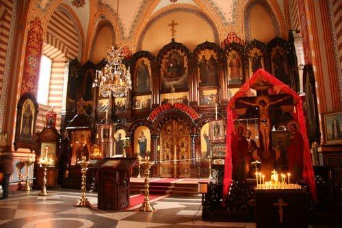 of the church. They were tortured and executed by pagans in 1347 for becoming Christians and taking Orthodox faith.