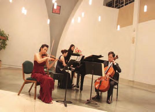 The three artists have all performed internationally as well as in New York, Philadelphia, Chicago and Los Angeles. They are Sinmyung Min, violin; Alex Yun, cello; and Rumi Oh, piano.