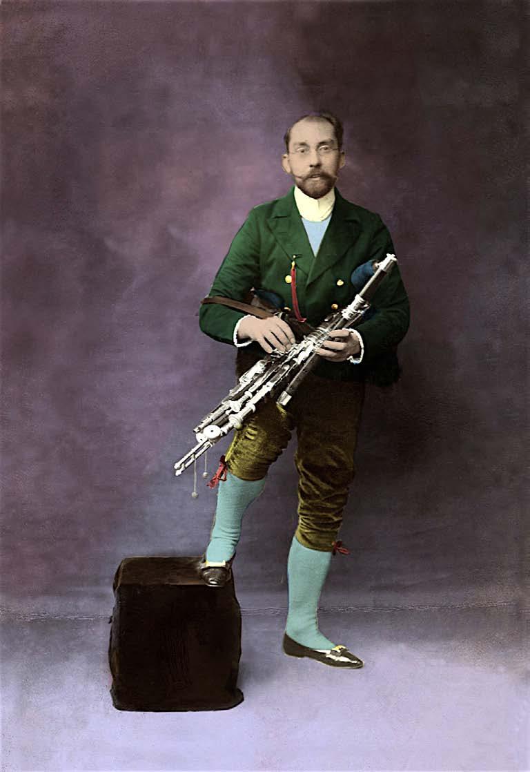 However, this wearing of Bardic Costumes was not appreciated by the revolutionary Eamonn Ceannt, himself a piper.