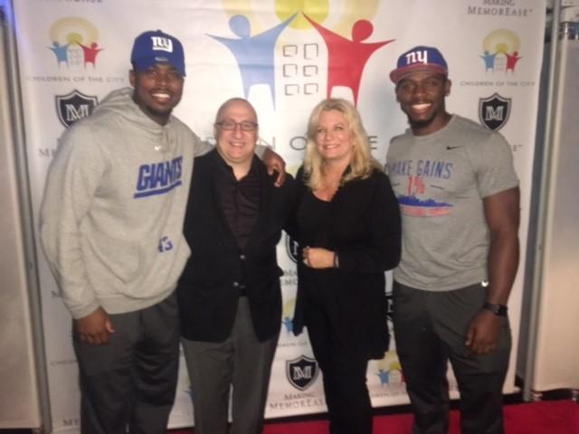 with Children of the City. A number of New York Giants players were in attendance.