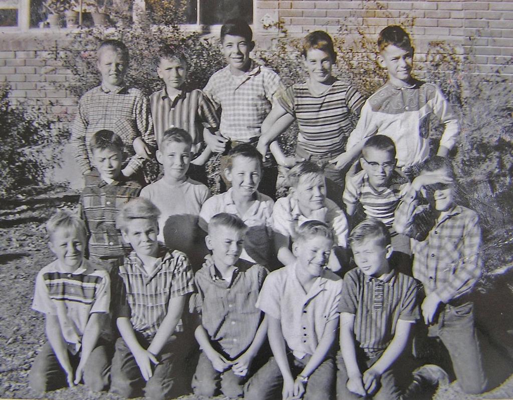 5 th Grade Boys, Rees Elementary 1957-58, Spanish Fork, Utah Front l to r: Grant Davidson, Roger Fuller, Bruce Hayward, Clyde Johnson, Douglas Ericksen 2 nd : Edward
