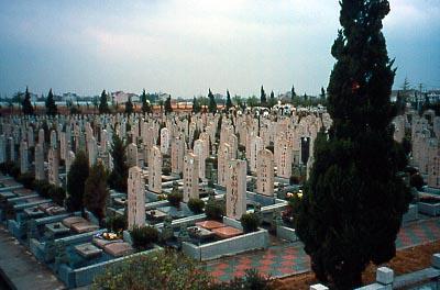 Burial Christians, Muslims, and Jews usually bury their dead in a specially designated area called a cemetery.