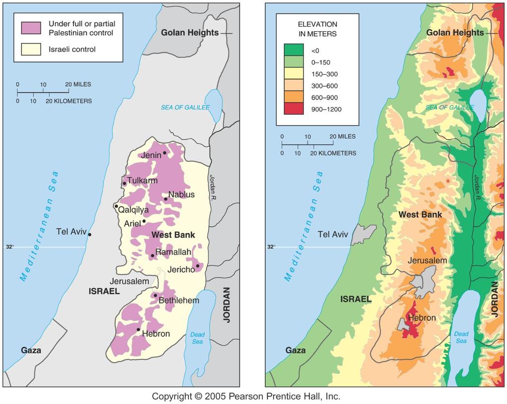 The West Bank: Political and Physical Geography Fig.
