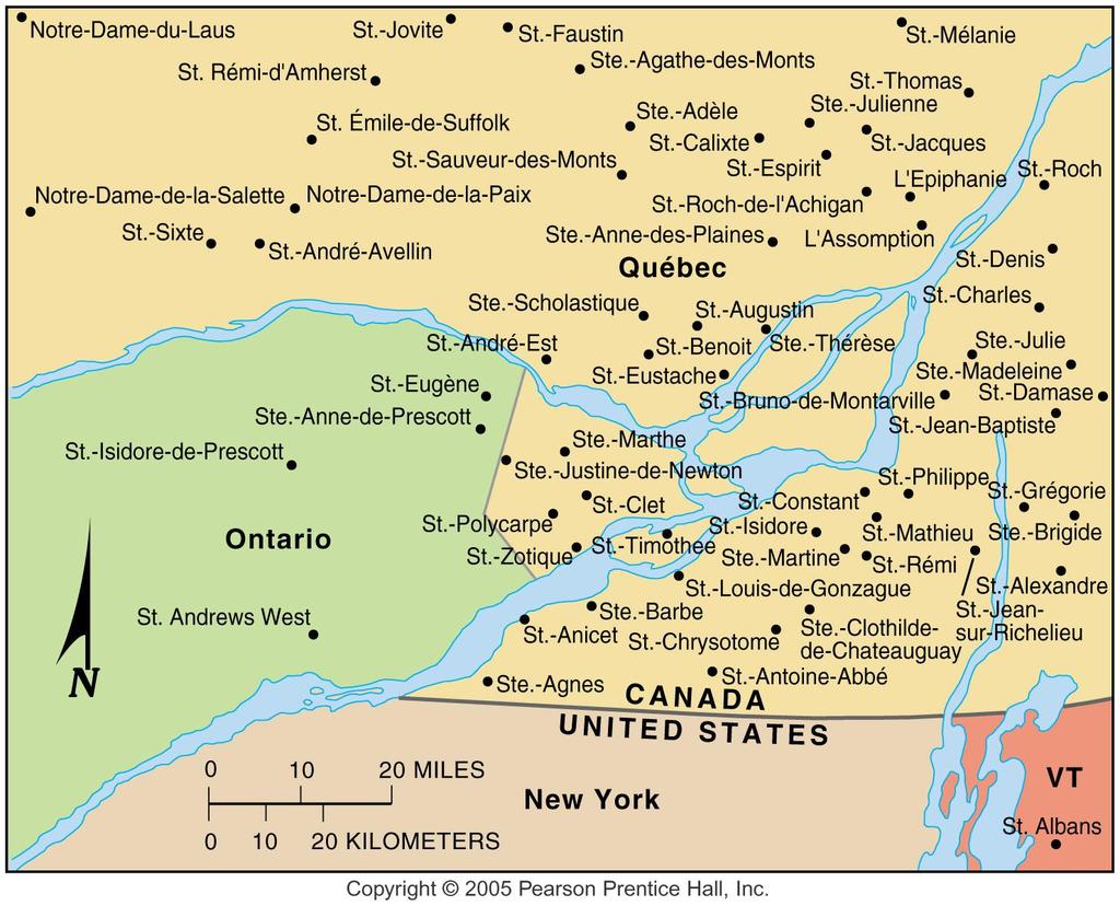 Place Names in Québec Fig.