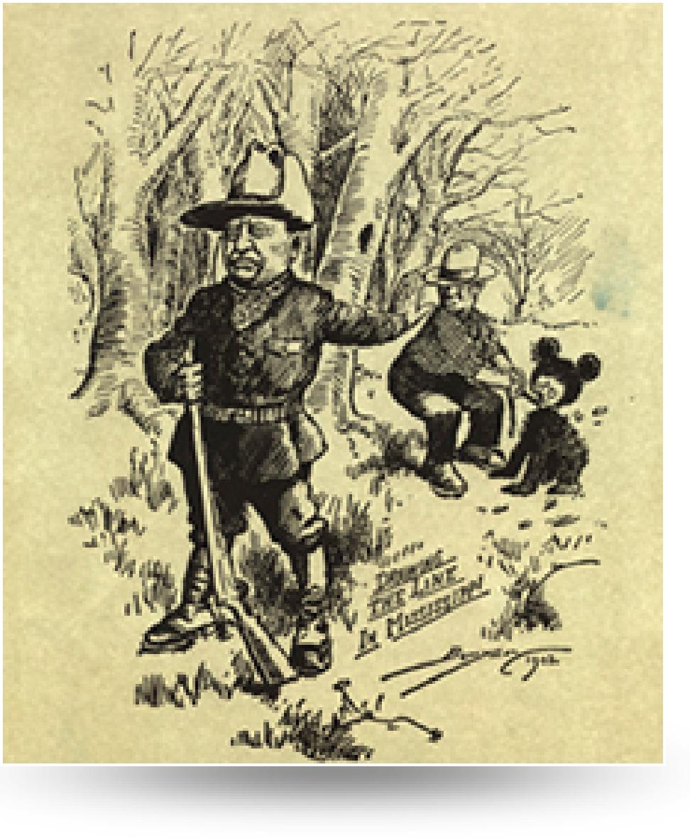 The Real Teddy Bear Story according to the Theodore Roosevelt Association Found at: http://www.theodoreroosevelt.org/site/c.elksidowiij8h/b.8684621/k.6632/real_teddy_bear_story.