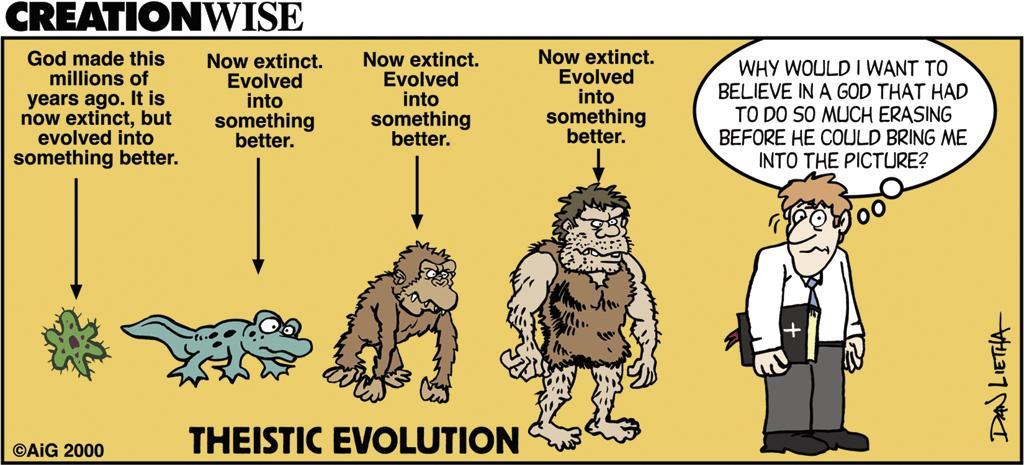Sadly, some Christians believe God used evolution to