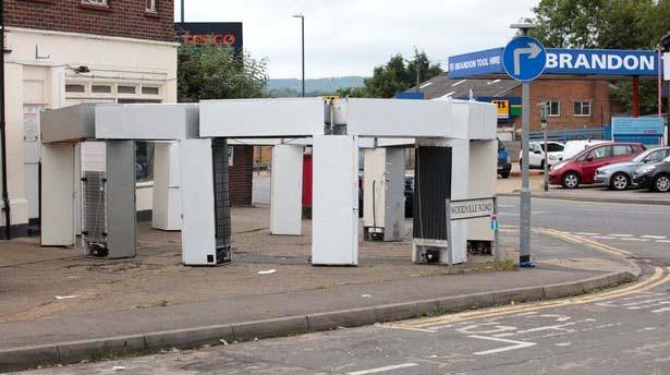 Text B 'Fridgehenge' pranksters mark summer solstice with homage to Stonehenge made out of white goods.