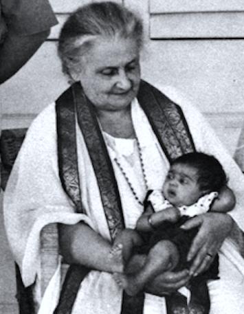 Maria Montessori in India in 1941 in a lecture to the trainees When Mahatma Gandhi says to you: Spin and Weave, I say to you: Help the children, for they are the threads of your nation; it is through