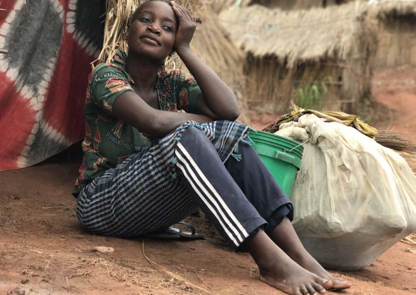 Françoise lived for several months in the camp of Katanika 2, located a few kilometres from Kalemie, before returning to her village in the hope of rebuilding her life.
