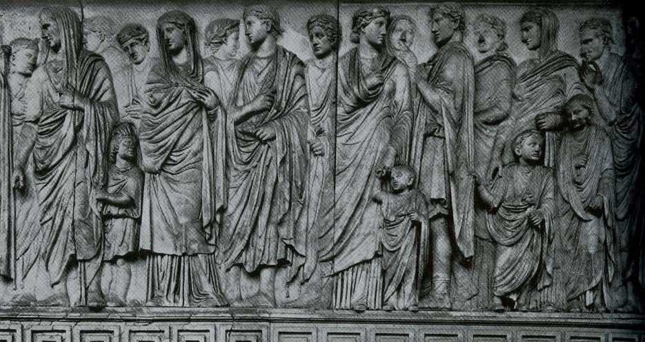Marcus Agrippa (named Augustus successor), Gaius Caesar (his son), Livia (Augustus wife), Tiberius (Livia s older son and next