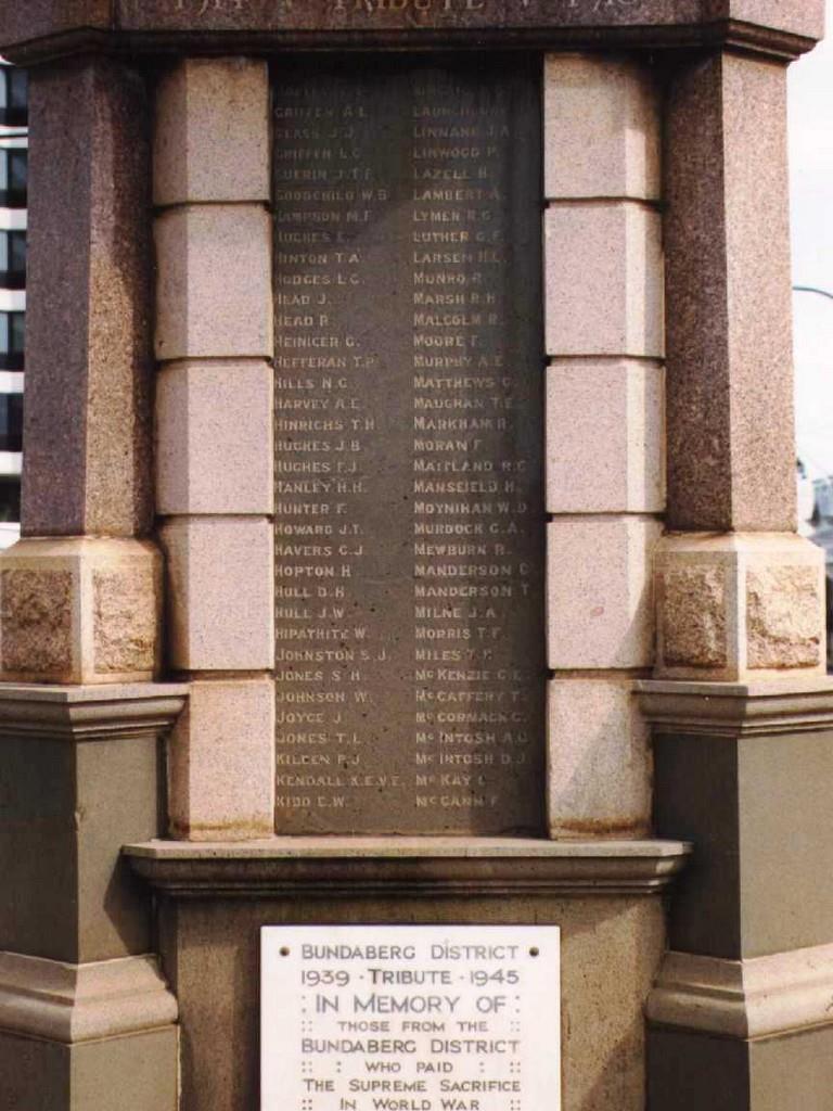 Memorial, Canberra, Australia on Panel 13. T. F.