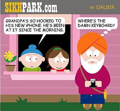 Online Authorities? Young British Sikhs, Religious Transmission and the Internet Image at: http://www.sikhchic.com/cartoon.php?