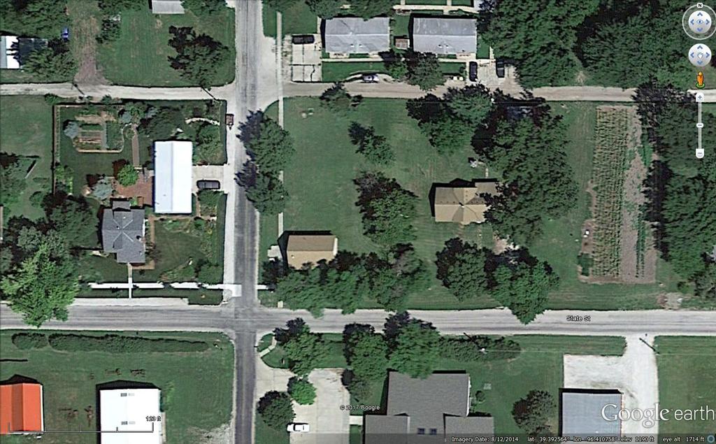 6th St. United States Department of the Interior 39.392060-96.409880 State St. Figure 2: Boundary map, showing the church on lot 9 and west 1 of lot 10 (Google). The roof was replaced in 1992.