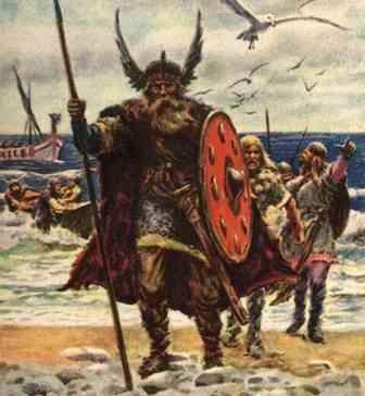 Viking Raids 789: Reference in Anglo-Saxon Chronicle to the first three ships of Norwegians from Hörthaland.