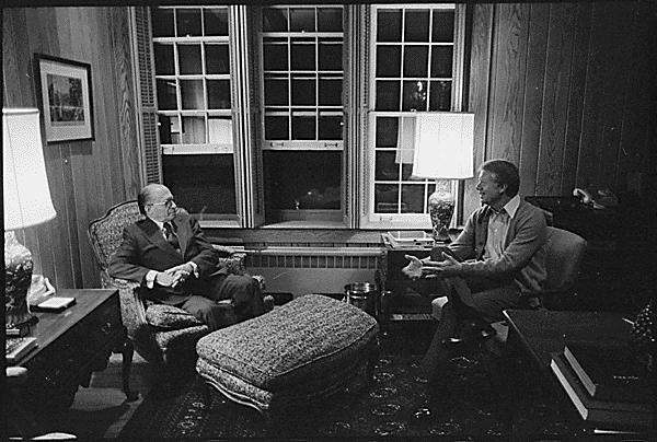 David negotiations, President Carter enumerated to Prime Minister Menachem Begin the progress that had been made in the trilateral negotiations.