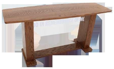 5 T 60 LBS 780 Exhorter Communion Table The largest communion table in the Exhorter Series line of church furniture, the 780