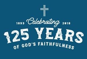 District s 125 th Anniversary Celebration September 8, 2018 Hosted by Hoodview Church of God 1530 Mt.