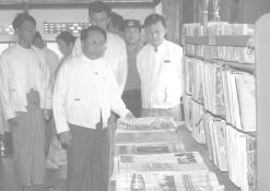 Brig-Gen Kyaw Hsan said village libraries are being opened with a view to improving the knowledge of local rural people and learning the Vice-Chairman of State Central Working Committee of Sangha