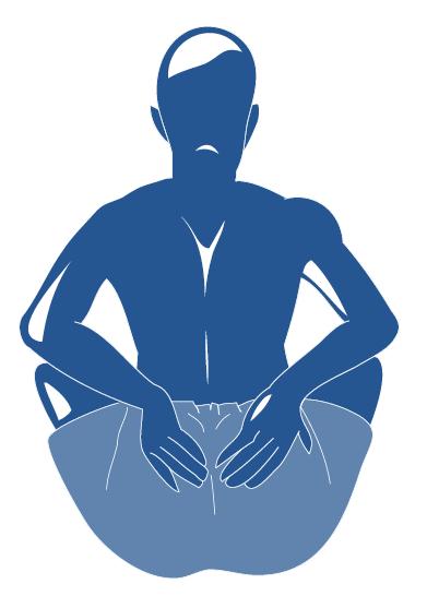 Position 12 Hands are placed around the waist and lower back. Feelings of anxiety and self-criticism are released. Difficult situations will be looked upon in a positive manner.