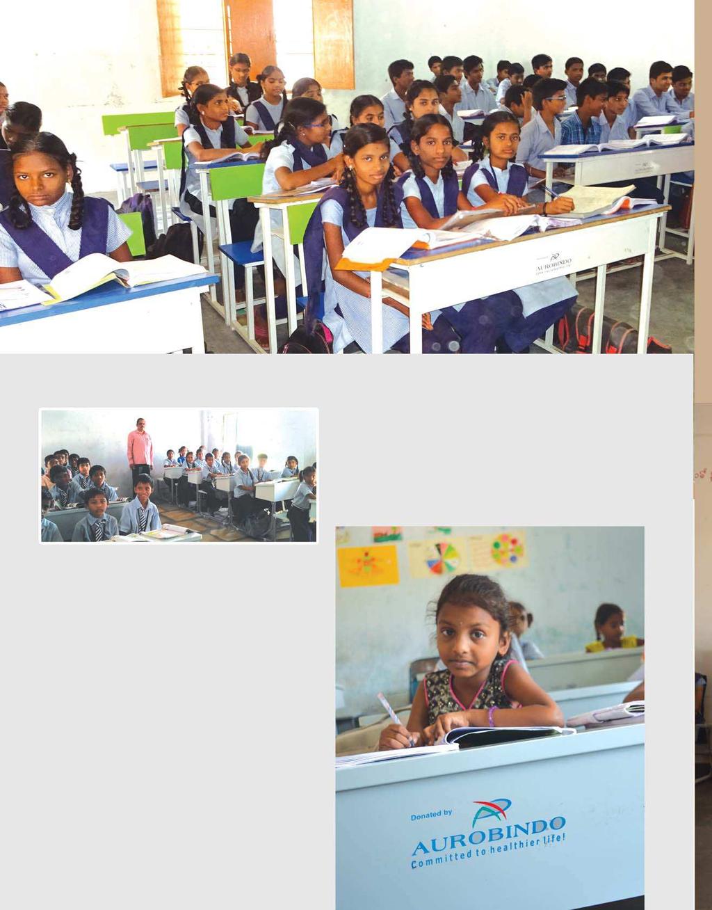 Education PROGRAMME Given Dual Desks in government schools, PLACE Various Government schools, Huzurabad area, Karimnagar district, Telangana State HAND WRITING IMPROVED With no benches in the