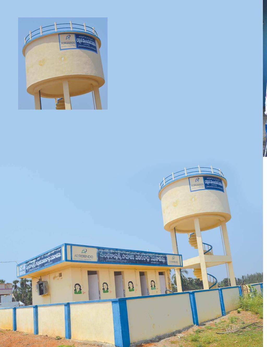 Purified Water PROGRAMME: Aurobindo has to provide drinking water facility and sanitation PLACE: Pydibhimavaram, Srikakulam district Improved sanitation Many households in our Saragapeta village do