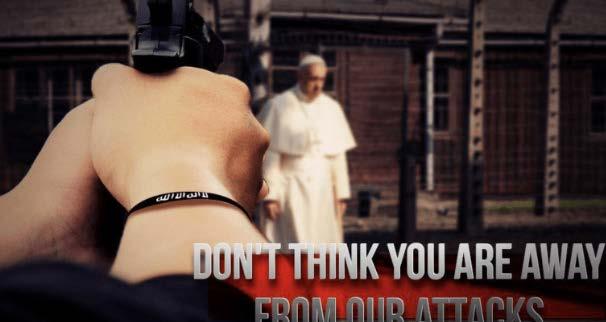 16 The battle for hearts and minds On October 29, 2018, the ISIS-affiliated Al-Abd al-faqir Media Foundation published a poster threatening the life of Pope Francis.