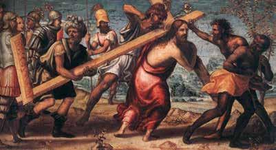 I love you, Jesus. I repent of my sins. Help me to never sin again and to love you always and to do your will. Fifth Station: Simon Helps Jesus Carry His Cross V.