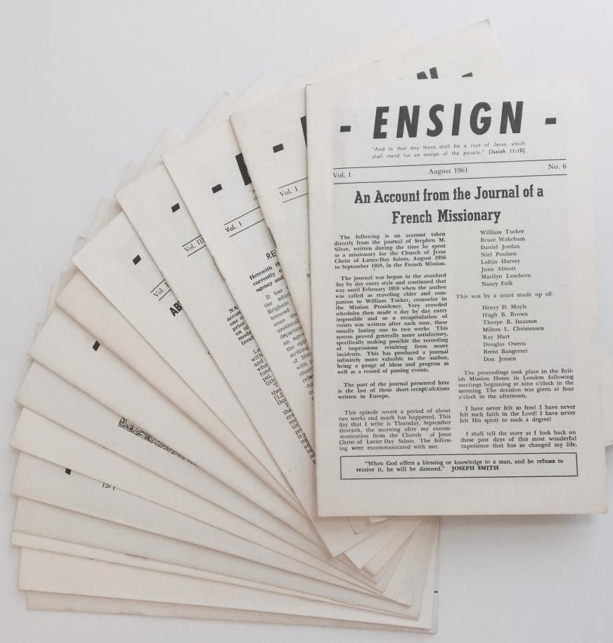 LeBaron Group Periodical 14- [LeBaron Group]. Ensign. Galeana, Chihuahua, MEX: Utah Mission of the Church of the Firstborn of the Fulness of Times, 1961-1965.