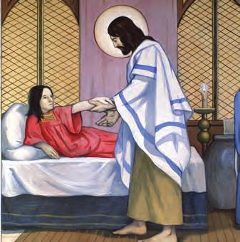 Give words of comfort to those who are sick and help with their needs. Jesus, thank you for the sacraments so that I can experience your presence in my life and receive your blessings.