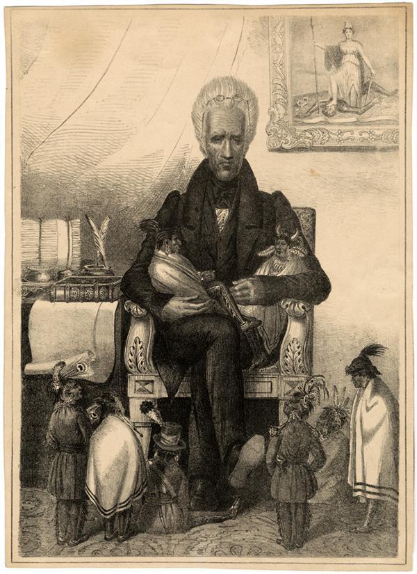 [Andrew Jackson as The Great Father], lithograph. ca. 1835.