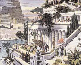 Within the city of Babylon were many beautiful buildings. There were large temples decorated with gold, silver, and, precious stones.