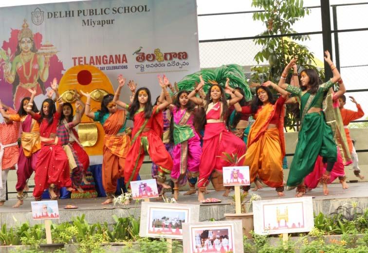 The academic year commenced with the grand celebrations of Telangana Formation Day presented by the students of DPS-Miyapur.