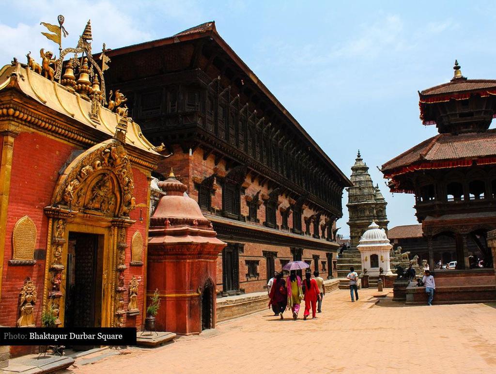 Bhaktapur durbar square : the land of devotees It is an assortment of pagoda and shikhara-style temples