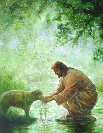 with David s famous Psalm 23, which describes the Lord as a shepherd who leads in paths of righteousness (verse 3).