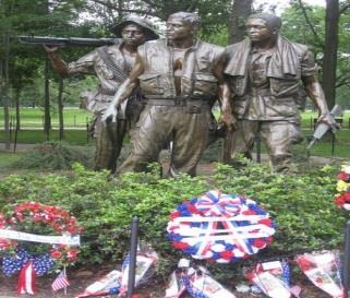The memorial currently consists of three separate parts: the Three Soldiers Statue, the Vietnam Women's Memorial, and the Vietnam Veterans Memorial Wall, which is the best-known part of the memorial.