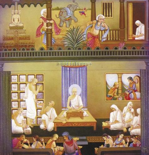 The responsibility of the spiritual (not social or economical) welfare of the entire Jain community rests upon these individuals who have mastered the Jain