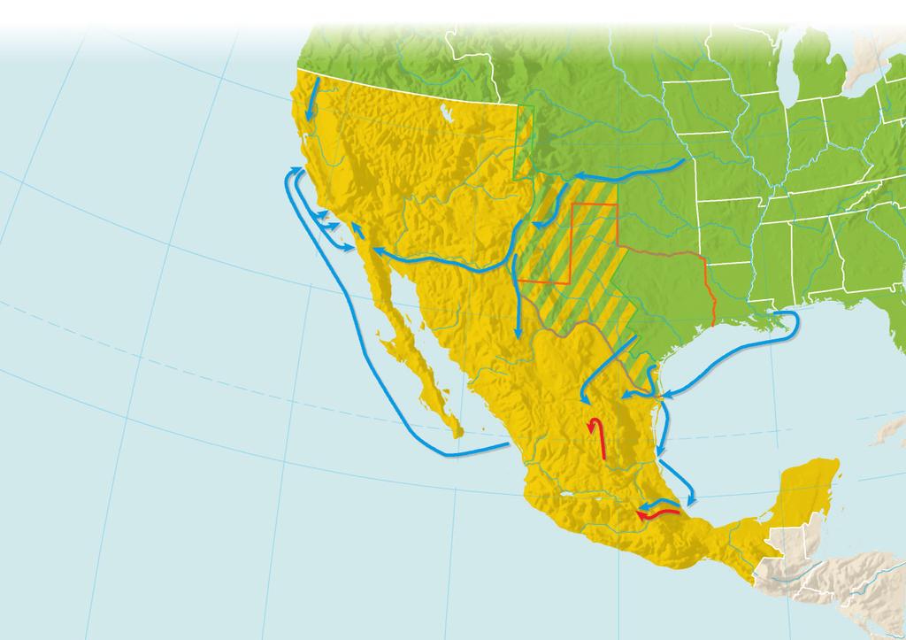 100 W Skillbuilder Answers 1. about 1,500 miles 2. Texas has only one coast to defend, while Mexico has two. ambassador, to offer Mexico $25 million for Texas, California, and New Mexico.