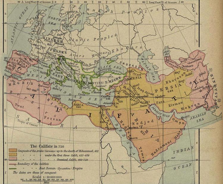 The Early Expansion of Muslim-Controlled Territories Image courtesy of the Perry-Castañeda Library Map Collection of the University of Texas-Austin THE RISE OF THE ABBASIDS: By the middle of the