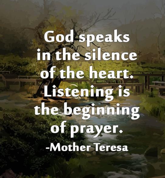 Points to Consider Silence Prayer, recollection