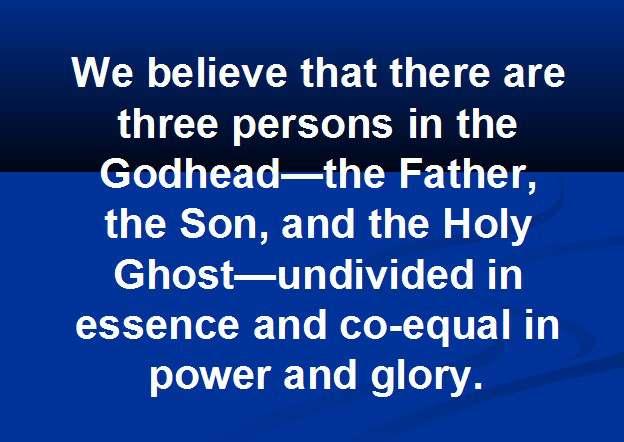 Another problem with the trinity: 12 Undivided in essence and co equal in power and glory. Ex 6:2 God also said to Moses, I am the LORD.