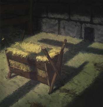 A manger or trough is a feeder of carved stone, wood, or