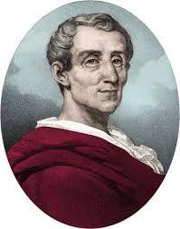 Baron de Montesquieu an Enlightenment philosopher Wrote The Spirit of Laws credited with the idea of "separation of powers.